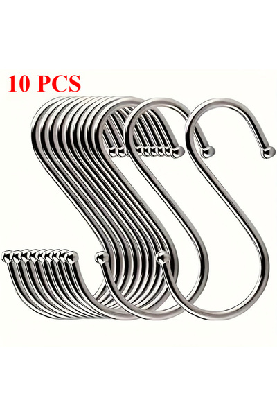 Choice 10 قطع من خطافات S المتينة المصنوعة من الفولاذ المقاوم للصدأ - مقاومة ...