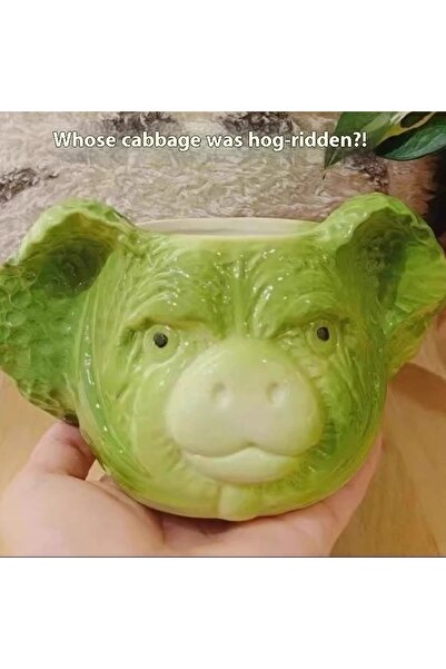 Choice A 401-500ml Funny Creative Cabbage Pig Cup Mug Birthday Gift For Boys ...