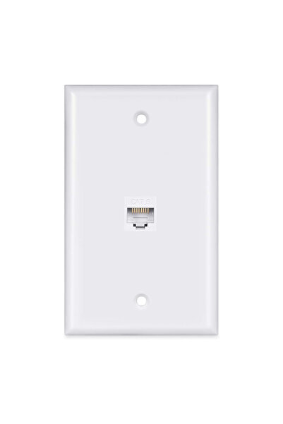 Choice1 1-Port ZOERAX RJ45 Cat6 Ethernet Wall Plate with Female-Female Couple...