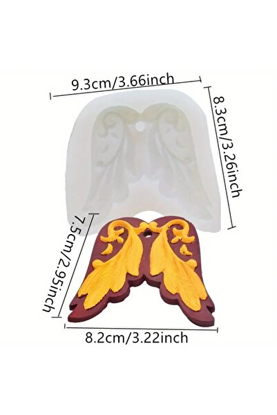 Choice قالب سيليكون على شكل أجنحة ملاك، قلادة توسيع للعلاج بالروائح العطرية، صناعة يدوية من السيليكون