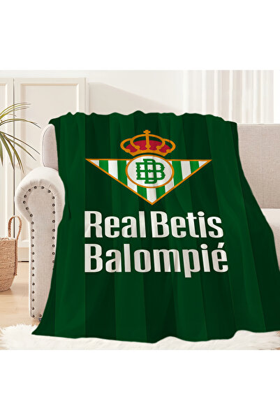 Miniso GAIT75x100CM z1 Football R-Real Betis B-Balompie Blanket Blanket for Couch Sofa Travel Home Hiking P