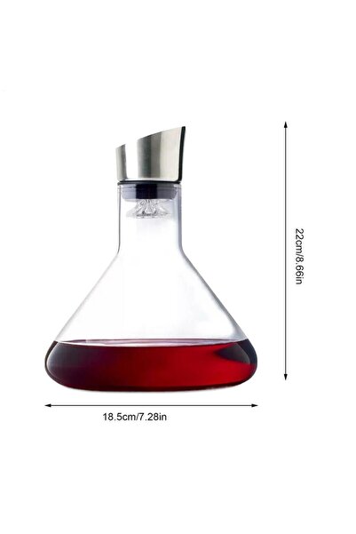 Choice1 قنينة نبيذ ويسكي من آيسبرغ سعة 1500 مل مصنوعة يدويًا من الكريستال الخ...