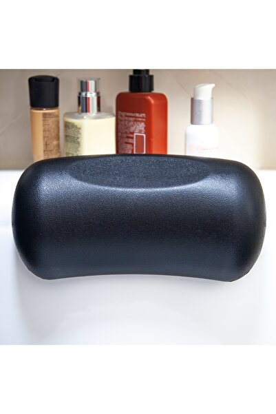 Choice black Luxury Bathtub Pillow - Soft Neck & Back Support - Non-Slip Suct...