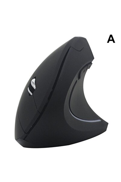 Choice ماوس لاسلكي عمودي أسود مريح مع مستقبل USB، توصيل وتشغيل، 800 1200 1600 نقطة في البوصة، زر لكل