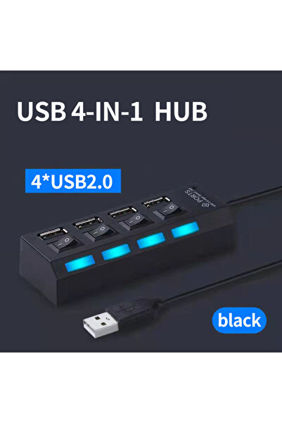 Choice 4 ports usb black USB Hub Multiple Ports USB Extender Splitter Adapter Separate Switch High Speed US