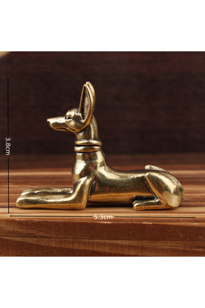 Choice تمثال كلب فرعوني مصري من النحاس - قطعة فنية زخرفية رائعة للمنزل أو الم...