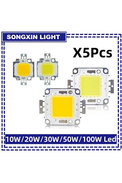 Choice 9-12V 10W WHITE 5pcs/Lot 10W 20W 30W 50W 100W COB LED Chip DC 9-12V 30...