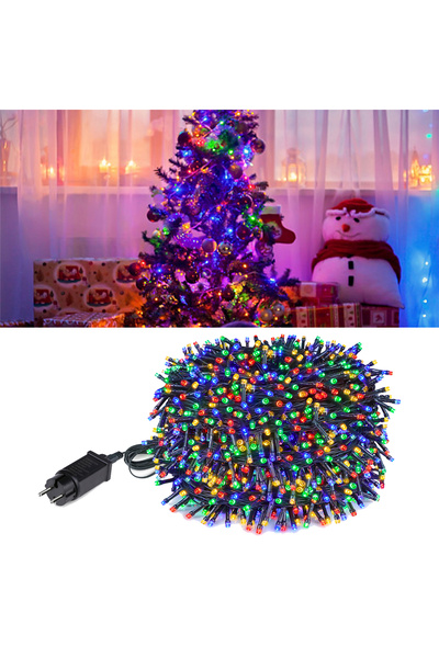 Choice 220 فولت قابس أوروبي 10 أمتار 100 مصباح LED متعدد الألوان 30 مترًا 300...