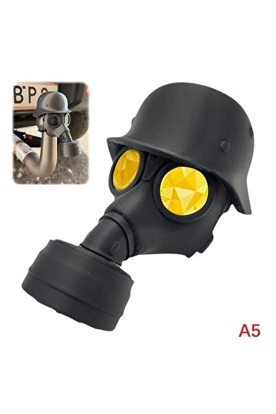 Choice A5 Trailer Hitch Cover With Steel Helmet And Gas Mask 3D Printed Trail...