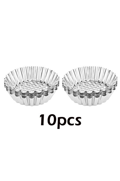 Choice 10 قطع 5/10 قطع قالب فطيرة بيض متموج غير لاصق على شكل زهرة قابل لإعادة...