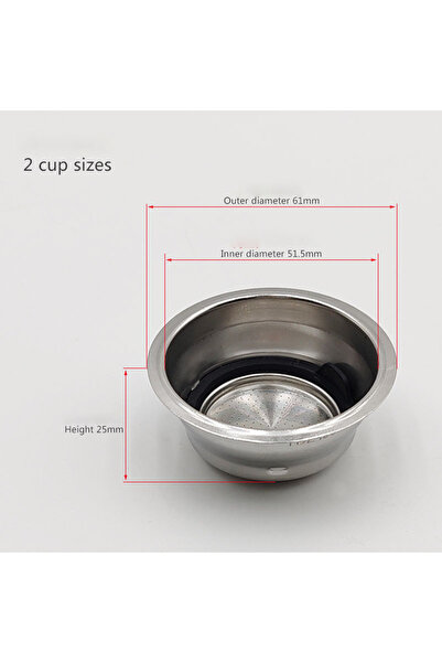 Choice1 2 cup basket 51mm Coffee Machine Accessories Removable Filter Basket ...