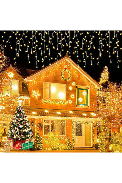 Choice أضواء سلسلة جليدية لعيد الميلاد من ليد جارلاند بيضاء دافئة بمقبس أمريك...