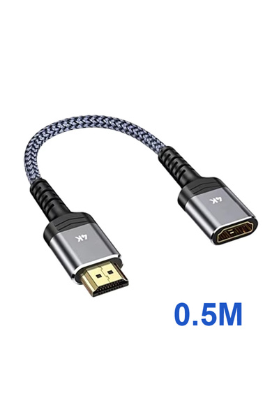 Choice محول كابل تلفزيون عالي الدقة 4K بطول 0.5 متر مع محول من HDMI ذكر إلى H...
