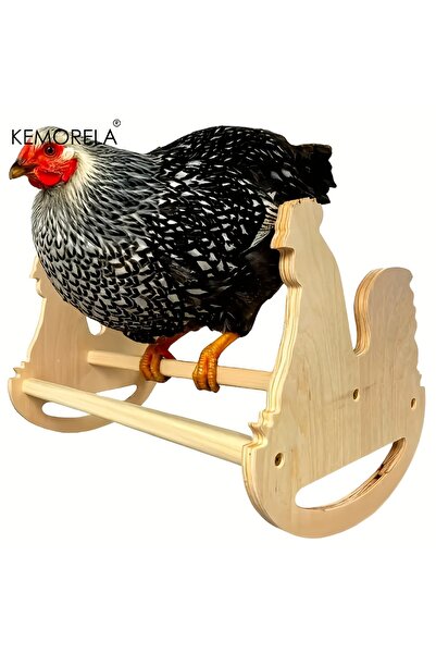 Choice دجاجة واحدة خشبية ريفية مع أرجوحة، هيكل لعب متعدد المستويات في الغابة للصيصان