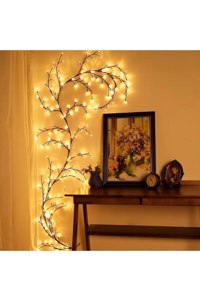 Choice 230 سم - 144 مصباح LED سلسلة أضواء شجرة فرع مصباح جدار غرفة النوم ديكو...