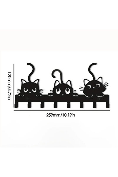 Choice TY-028 DDPNKL حامل مفاتيح مثبت على الحائط قطعة واحدة على شكل قطة لطيفة...