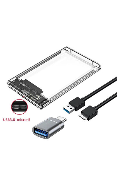 Choice5 SATA Micro B-USB A otg USB 3.0/Type C HDD Enclosure 2.5 inch SATA SSD...