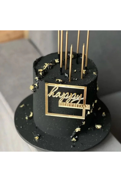 Choice1 B-Gold Multi Style Rose Gold Premium Acrylic Birthday Cake Decoration...