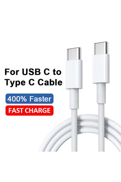 Choice كابل شحن سريع من النوع C إلى النوع C بقوة 100 وات بطول 2 متر، من USB إ...