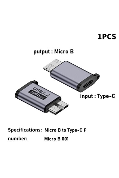 Choice محول أنثى من النوع C USB 3.0 Micro B ذكر مقابل أنثى من النوع C، موصل ل...