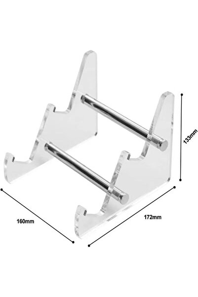 Choice White 2 tiers Keyboard Display Stand Transparent Acrylic Keyboard Stand for Computer Mechanical Keyb