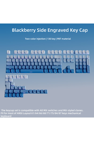 Choice Blue Sky(opp bag) 133 Keys Double Shot Shine Through Keycaps Strawberry Pink Side Print PBT Keycaps