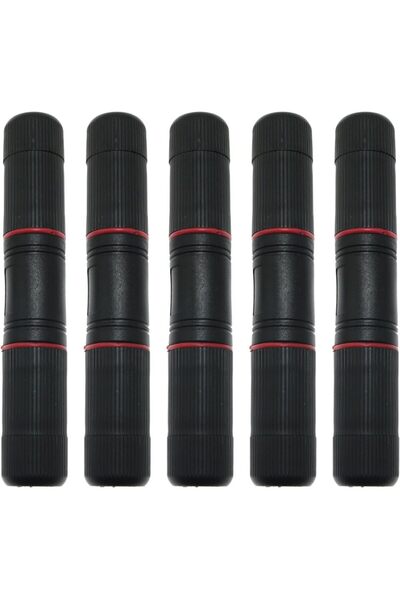 Choice 5 قطع موصل RJ45 أسود مقاوم للماء IP67 موصل كابل شبكة إيثرنت مقرن خارجي