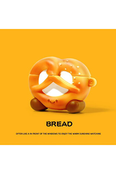 Choice حافظة سماعات AirPods 1 2 Bread 01 ثلاثية الأبعاد على شكل بسكويت الشوكو...