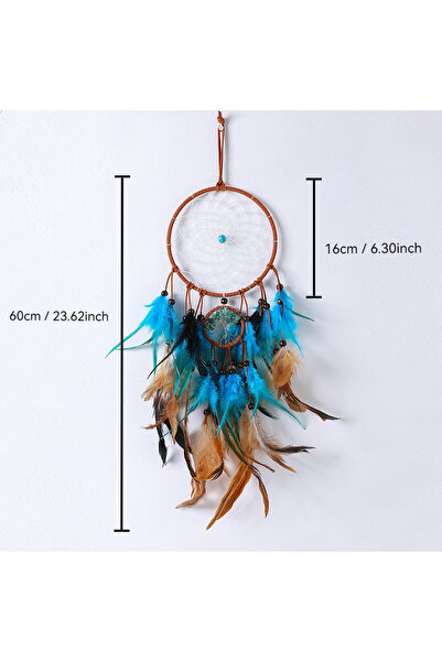 Choice 1 ماسك أحلام مصنوع يدويًا من الريش - ديكور حائط بوهو، هدية مثالية لزمل...