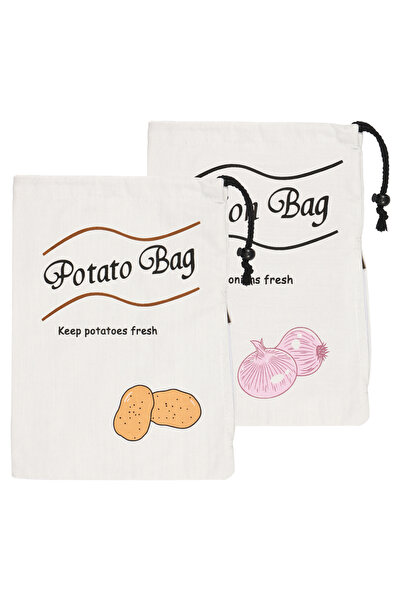 Choice1 L35CM W26CM 2pcs 2/3PCS Potato Onion Storage Bag Reusable Vegetable P...