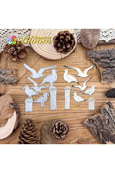 Choice Original Lovely Seagulls Metal Cutting Dies Scrapbooking Decorative Em...