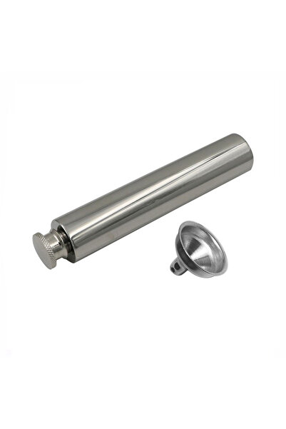 Choice Blue UPORS 2OZ Hip Flask with Wine Funnel Portable Mini Stainless Steel Whiskey Flask Flat Bottom Tu