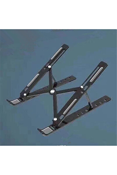 Choice حامل كمبيوتر محمول قابل للطي باللون الأسود، 7 مستويات، حامل كمبيوتر لوحي محمول من مادة ABS، حامل كمبيوتر لوحي عالمي