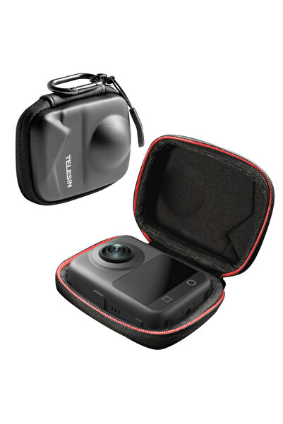 Choice حقيبة حماية صغيرة من TELESIN بغطاء كامل، نصف مفتوحة، حقيبة حمل سريعة الفك، تخزين