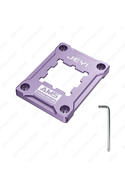 JEYI حامل وحدة المعالجة المركزية AM5 إطار مقبس وحدة المعالجة المركزية AM5 المضاد للانحناء من الألومنيوم حامل تثبيت مصحح الانحناء AMD f