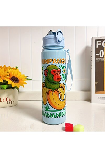 Choice زجاجة مياه إيطالية زرقاء سعة 701-800 مل، 750 مل، أكواب رياضية كرتونية ...