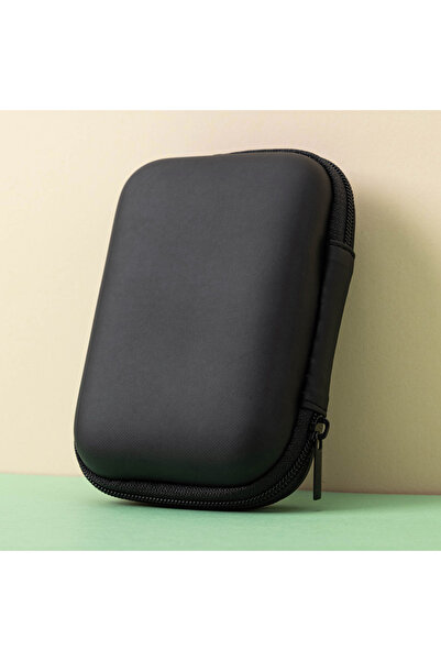 Choice حقيبة تخزين القرص الصلب الصغيرة السوداء مقاس 2.5 بوصة، حقيبة كابل البي...