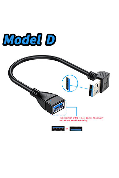 Choice كابل محول طراز D كابل تمديد USB 3.0 قصير كابل تمديد USB 3.0 ذكر إلى أن...