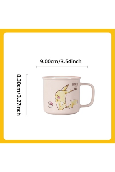 Choice3 أكواب سيراميك 310 مل من SHUNXIANG Pokémon المرخصة من Pikachu بنمط Kaw...