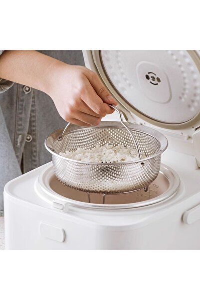 Choice سلة طهي بالبخار كبيرة من الفولاذ المقاوم للصدأ 304 لطهي البيض واللحوم ...