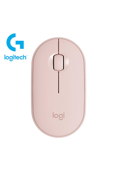 logitech ماوس لاسلكي LJ-M350-Pink PEBBLE M350 بتقنية بلوتوث ، خفيف ، فائق الن...