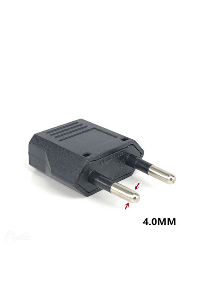 Choice 1 قطعة 4.0 مم أسود 1-100 قطعة محول قابس الاتحاد الأوروبي محول قابس الو...