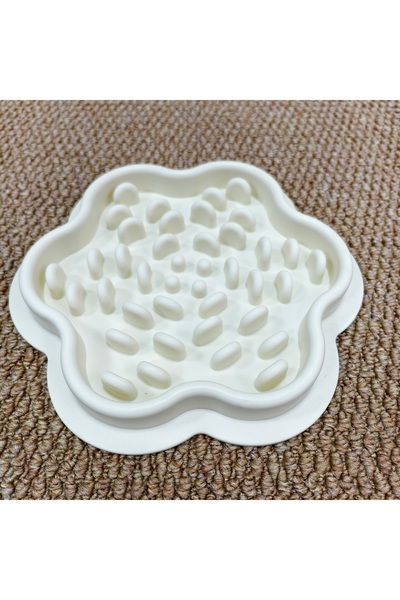 Choice Beige Pet Cat and Dog Gluttony Bowl Dog Slow Food Cat and Dog Bowl Edi...