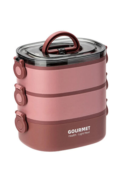 Choice Pink 2000ML Lunch Box Portable 3 Layer Children Student Bento Box Leak...