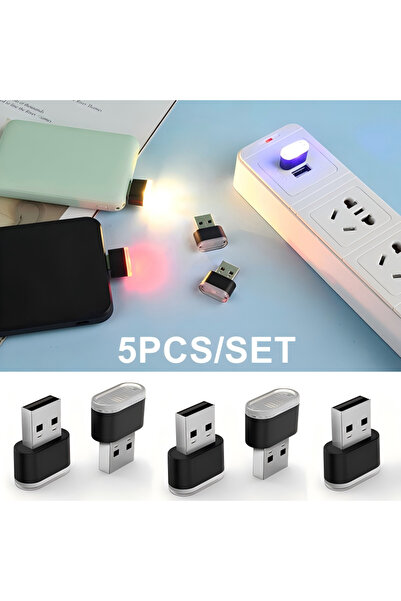 Choice 1 مجموعة 1 مجموعة 5 قطع ميني USB LED ضوء الليل الكمبيوتر المحمول 5 فول...