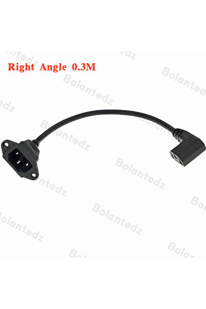 Choice سلك تمديد بزاوية قائمة 0.3 متر Bolantedz IEC320 C14 إلى C13 يمين يسار ...