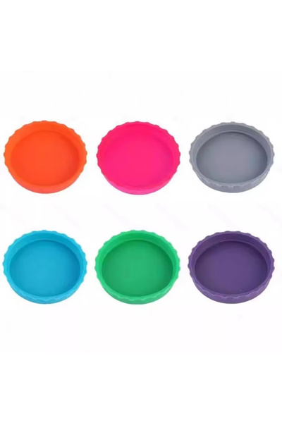 Choice غطاء علبة صودا سيليكون بدون مشبك سعة 6 أكواب، مناسب لمشروبات البيرة وا...