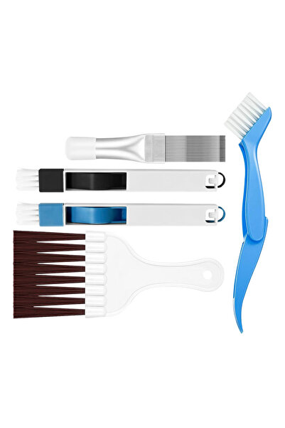 Choice مجموعة واحدة من 5 قطع من أدوات تنظيف مكيفات الهواء، مجموعة فرشاة الشقوق ومشط الشرائح لتنظيف مكيفات الهواء R