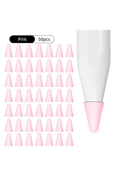 Choice 50 قطعة وردية اللون، 50 قطعة/مجموعة، غطاء طرف قلم رصاص من الجيل الثاني والأول، قلم ستايلس ملون، رأس القلم