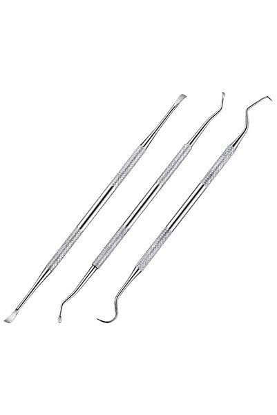 Choice 16.3X0.7X0.5CM Silver Pet Dental Tools Dog Tooth Plaque Eraser Stainle...
